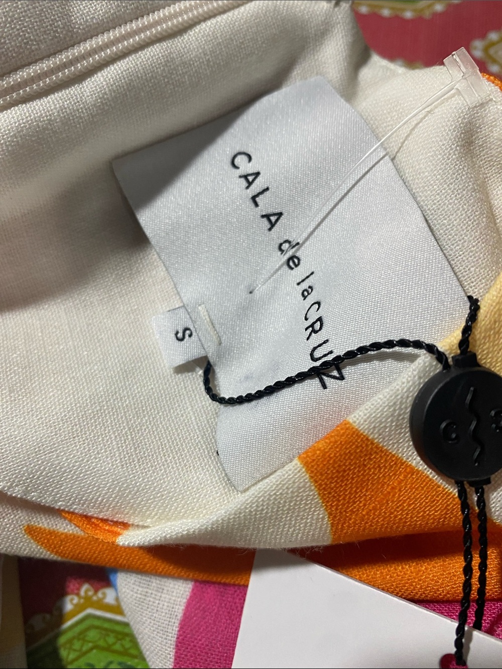 Anthropologie Cala De La Cruz Gaia Puff Sleeve Maxi Dress Small In Maui - Picture 9 of 9